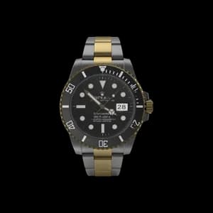 Two-tone chronograph watch
